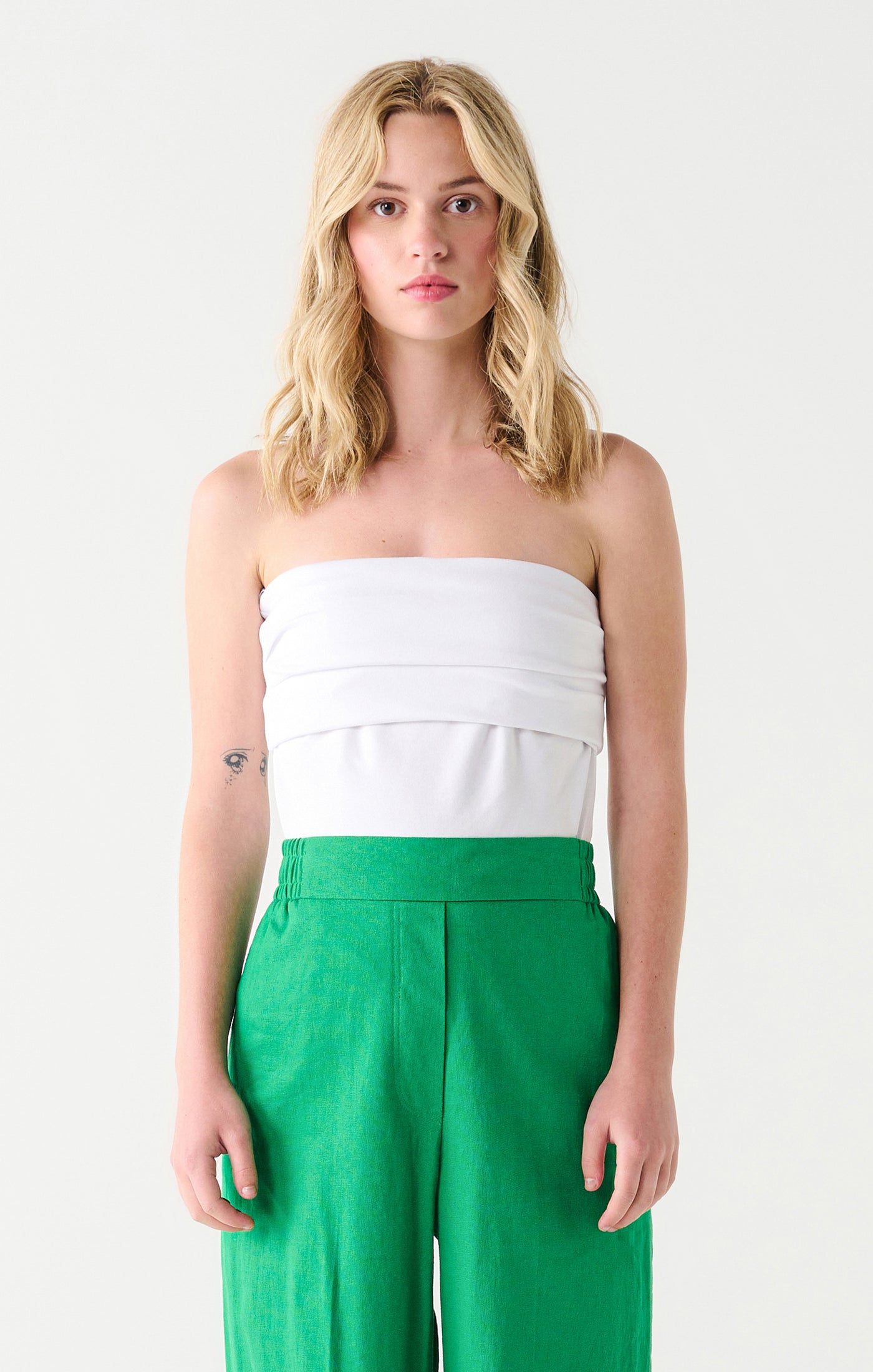 Ruched Bandeau Top