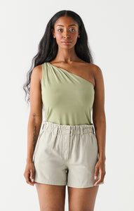 One Shoulder Twisted  Top