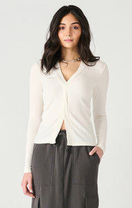 Ls Textured Twist Front Top