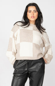 Ls Colorblock Sweater