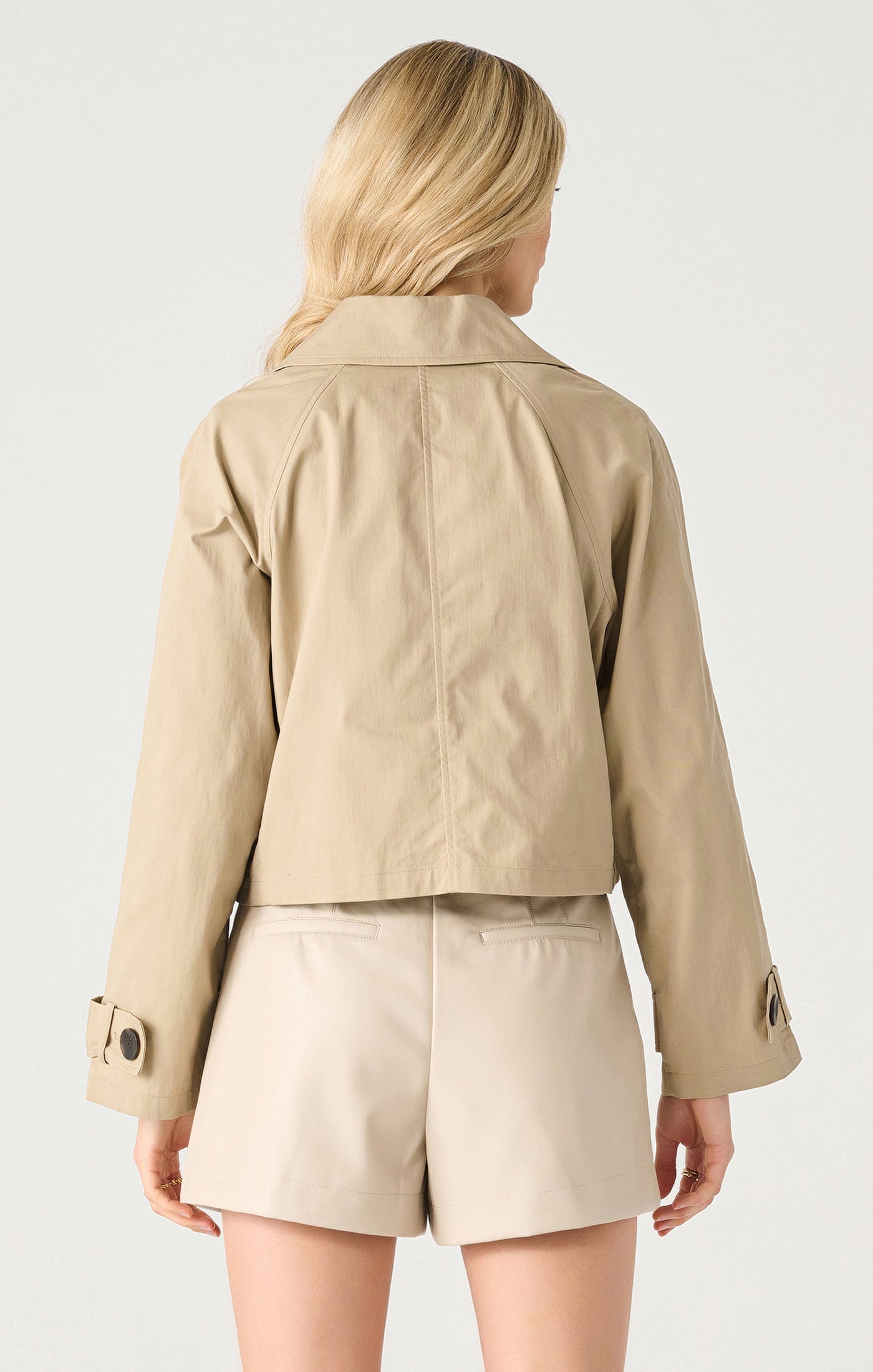 Ls Cropped Trench Coat