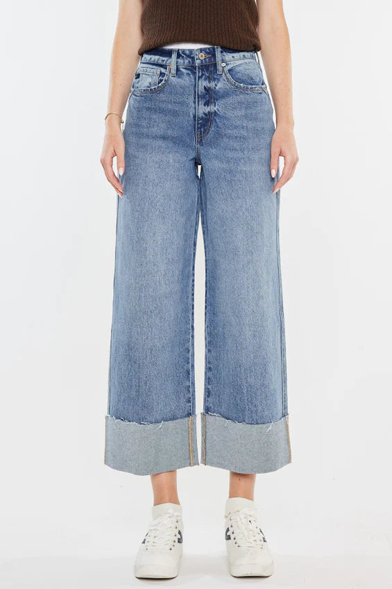 90's Cropped Wide Leg