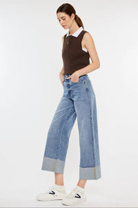 90's Cropped Wide Leg