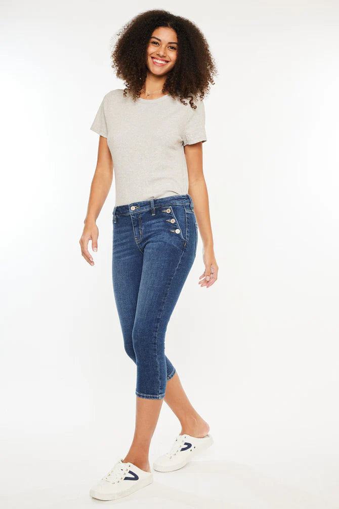 Mid Rise Capri Jean