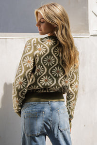 Fall Flower Power Sweater