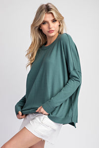 Round Neck Sweater Top