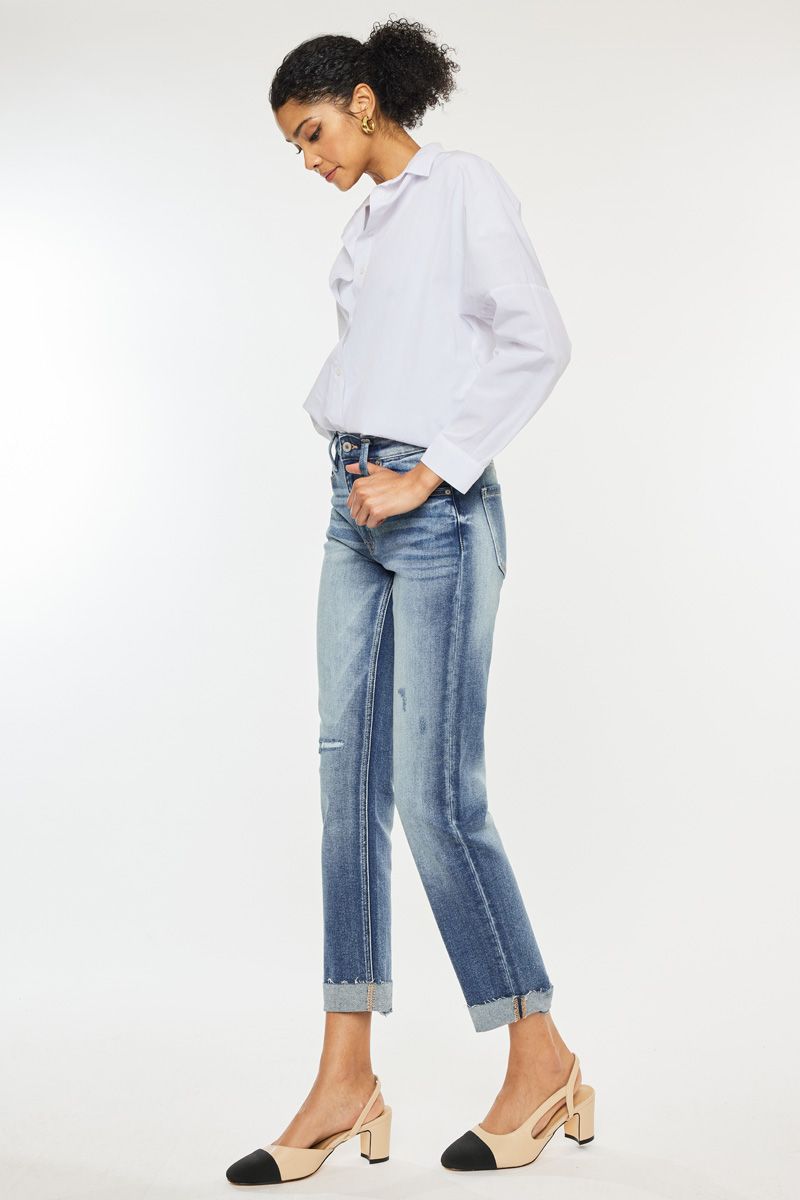 Michelle High Rise Slim Straight Jean